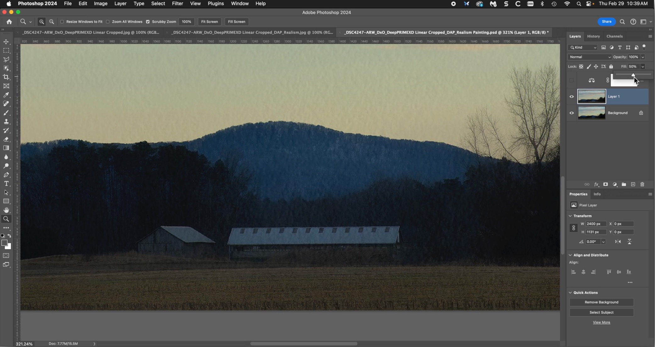 View Watercolor Treatment